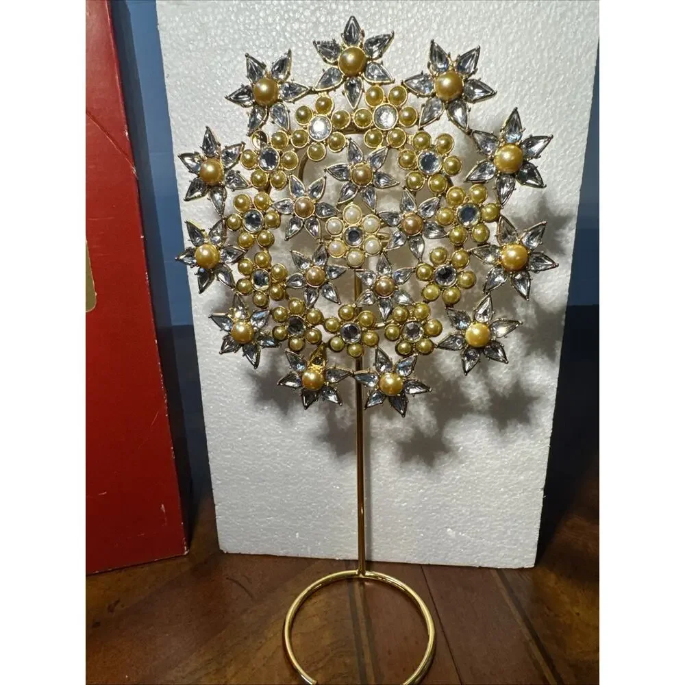 Pottery Barn Jeweled Snowflake Christmas‎ Tree Topper